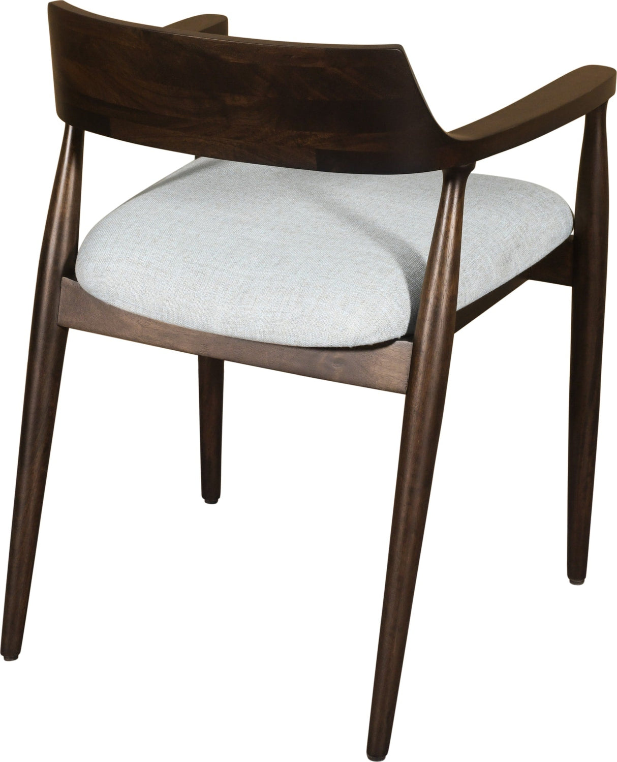 Amaroo Honey Date Solid Mango Linen Upholstered Dining Arm Chair by Modus Furniture at Eve Furniture