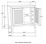 Amaryllis Natural Rectangular 2-Door Accent Cabinet