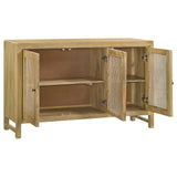 Amaryllis Natural Rectangular 3-Door Accent Cabinet