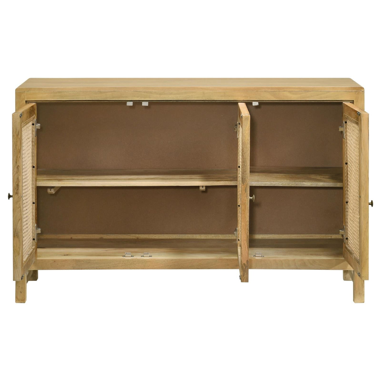 Amaryllis Natural Rectangular 3-Door Accent Cabinet