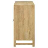 Amaryllis Natural Rectangular 3-Door Accent Cabinet