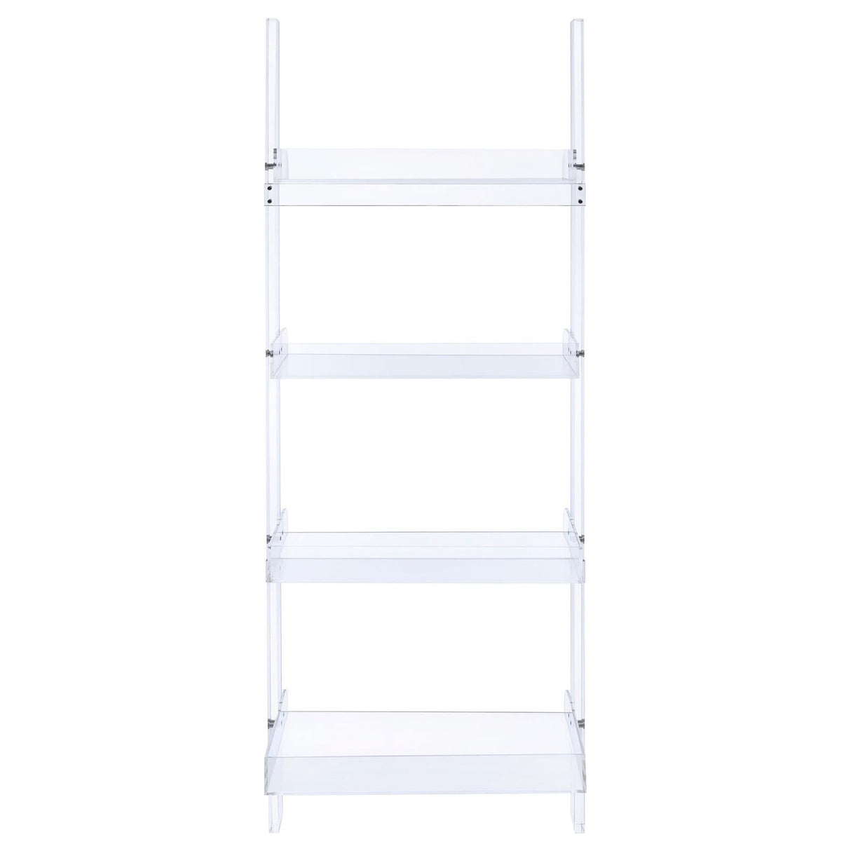 Amaturo Clear 4-Shelf Ladder Bookcase