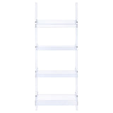 Amaturo Clear 4-Shelf Ladder Bookcase