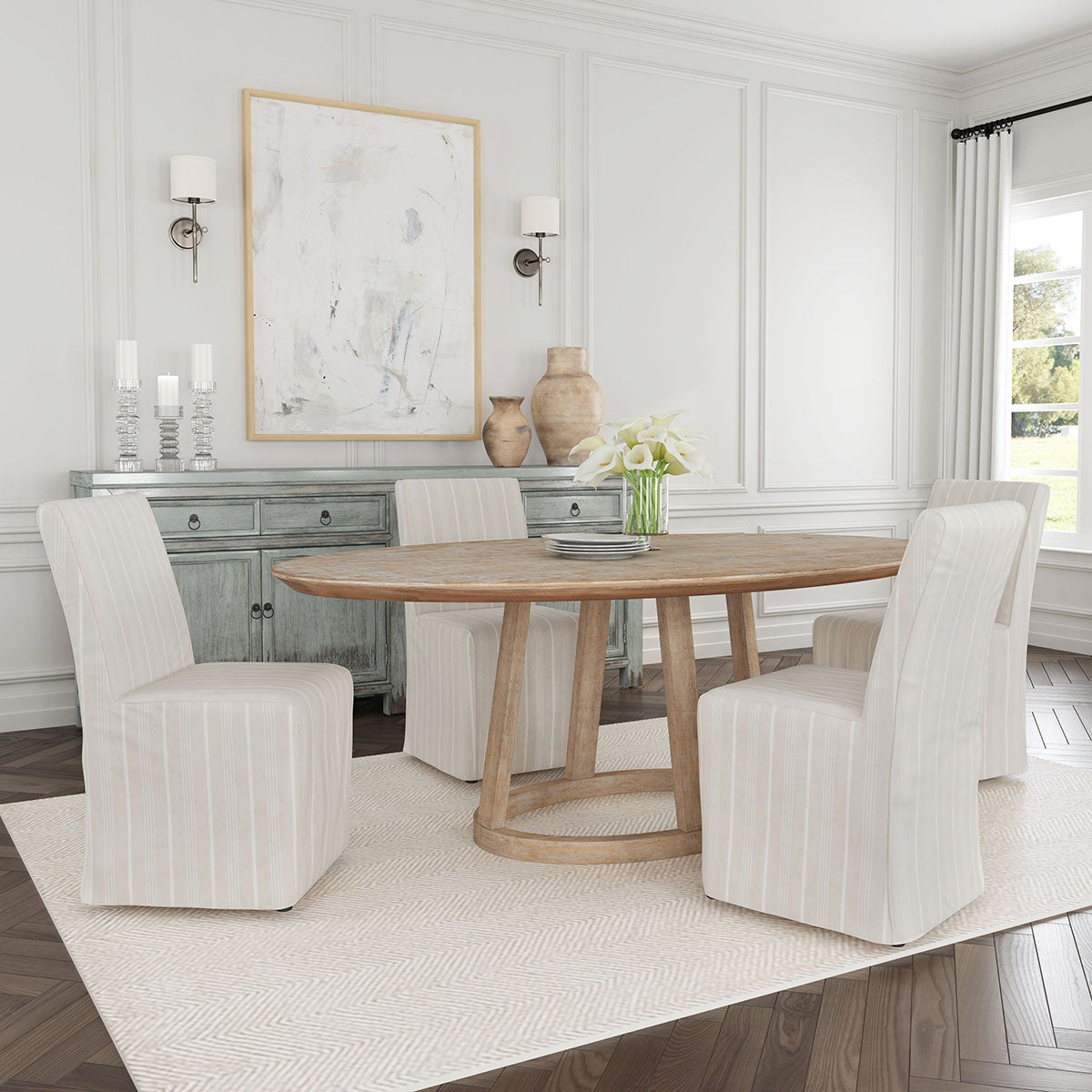 Amaya Beige Upholstered Dining Chair (Set of 2) by Classic Home at Eve Furniture