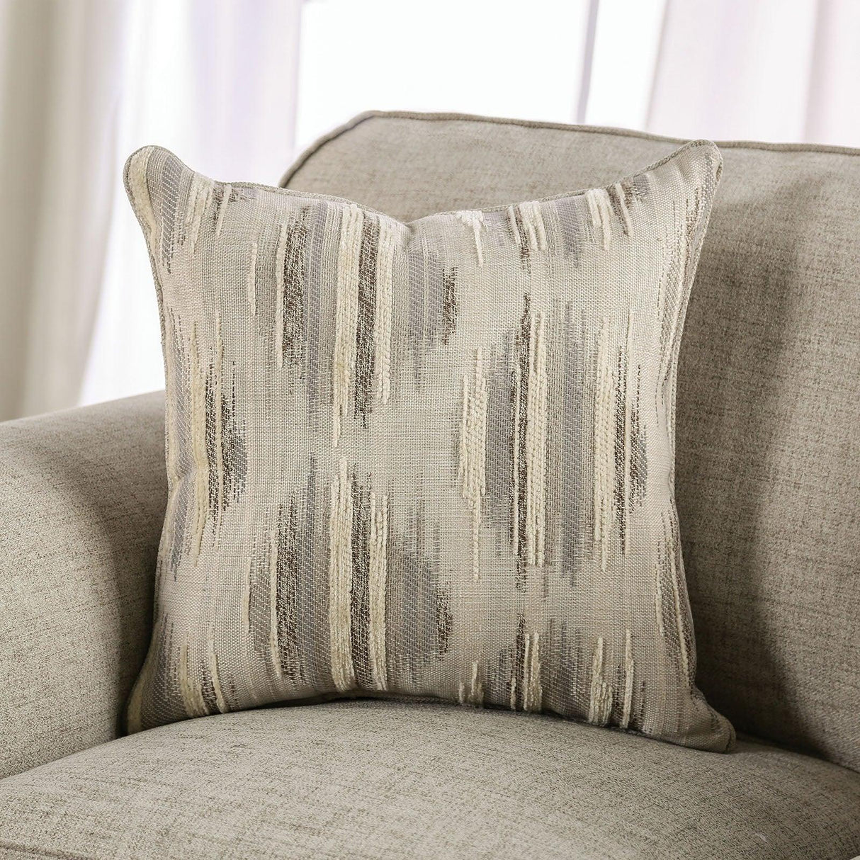 Amaya Cream Loveseat by Furniture of America at Eve Furniture