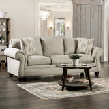 Amaya Cream Sofa & Loveseat by Furniture of America at Eve Furniture