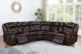 Amazon Brown Power Reclining Sectional