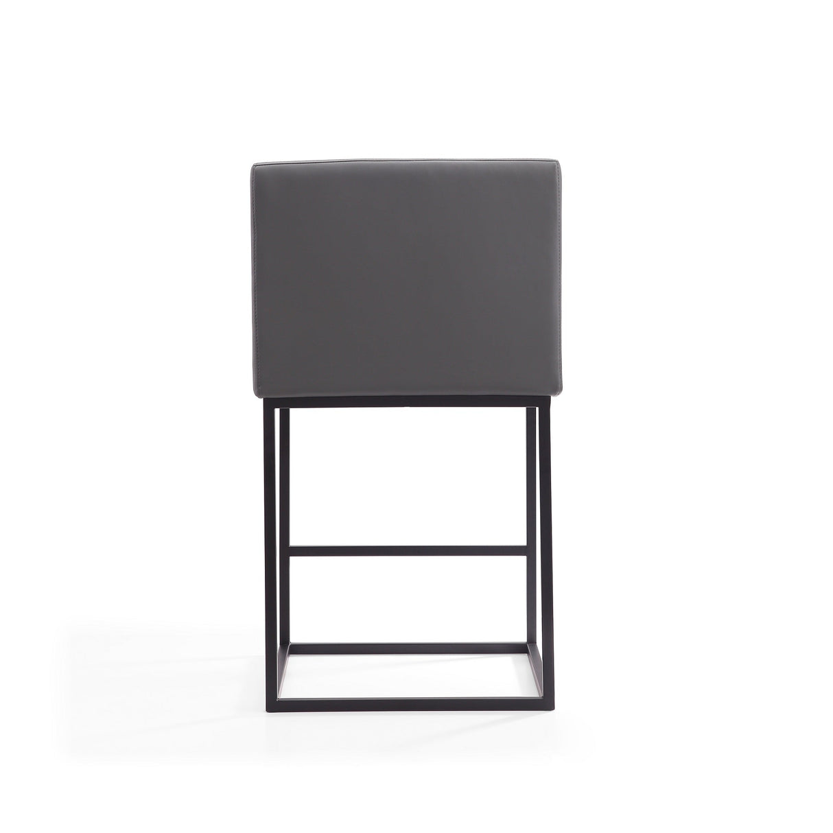 Ambassador Counter Stool in Grey and Black (set of 2) by Manhattan Comfort at Eve Furniture