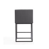 Ambassador Counter Stool in Grey and Black (set of 3) by Manhattan Comfort at Eve Furniture