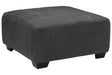 Ambee Slate Oversized Accent Ottoman by Ashley at Eve Furniture