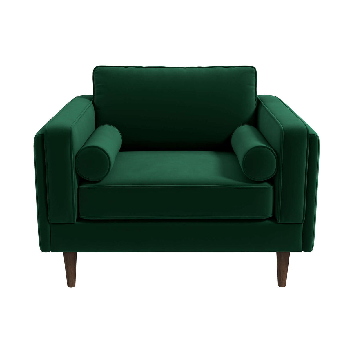 Fordham Dark Green Velvet Lounge Chair