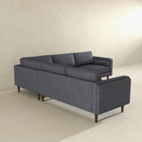Amber Grey Fabric Sectional Corner Sofa by Ashcroft Imports at Eve Furniture