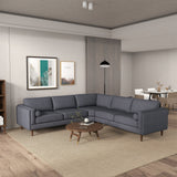 Amber Grey Fabric Sectional Corner Sofa by Ashcroft Imports at Eve Furniture
