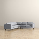 Amber Light Grey Fabric Corner Sectional Sofa by Ashcroft Furniture at Eve Furniture