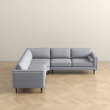 Amber Light Grey Fabric Corner Sectional Sofa by Ashcroft Furniture at Eve Furniture