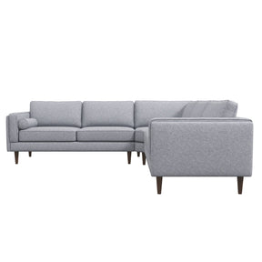 Amber Light Grey Fabric Corner Sectional Sofa by Ashcroft Furniture at Eve Furniture