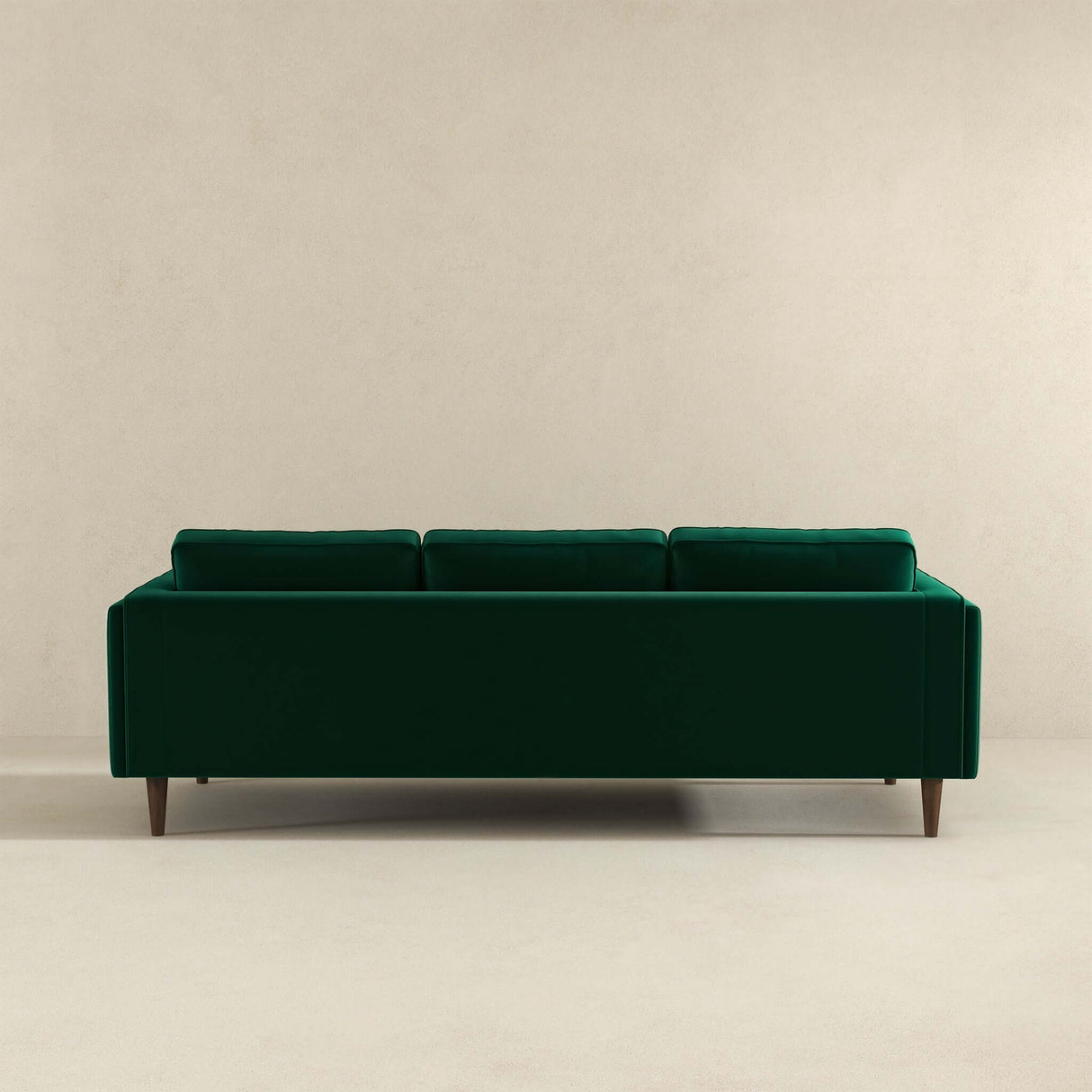 Amber Mid Century Modern Dark Green Luxury Modern Velvet Sofa