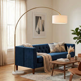Ambient Arch Gold Brass Floor Lamp by Ashcroft Imports at Eve Furniture