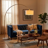 Ambient Arch Gold Brass Floor Lamp by Ashcroft Imports at Eve Furniture