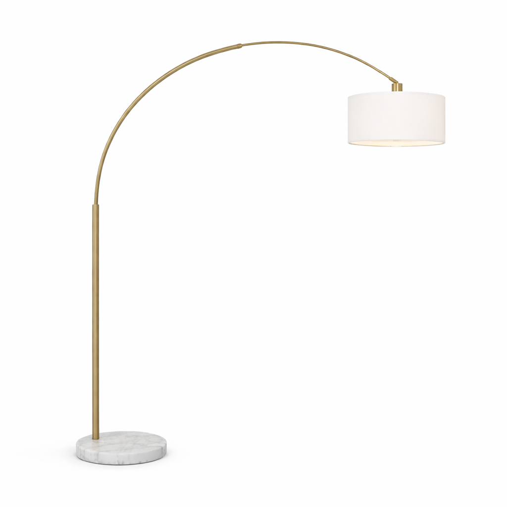 Ambient Arch Gold Brass Floor Lamp by Ashcroft Imports at Eve Furniture