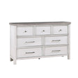 Ambrose Antique White/Gray Dresser by Homelegance at Eve Furniture