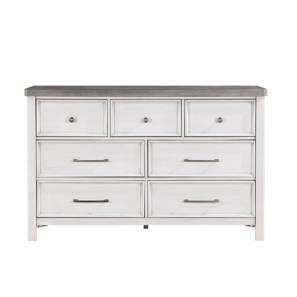 Ambrose Antique White/Gray Dresser by Homelegance at Eve Furniture
