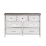 Ambrose Antique White/Gray Dresser by Homelegance at Eve Furniture