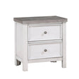 Ambrose Antique White/Gray Nightstand by Homelegance at Eve Furniture
