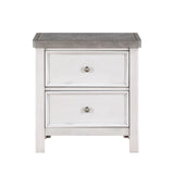 Ambrose Antique White/Gray Nightstand by Homelegance at Eve Furniture