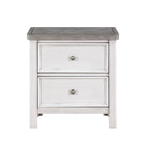 Ambrose Antique White/Gray Storage Platform Bedroom Set by Homelegance at Eve Furniture