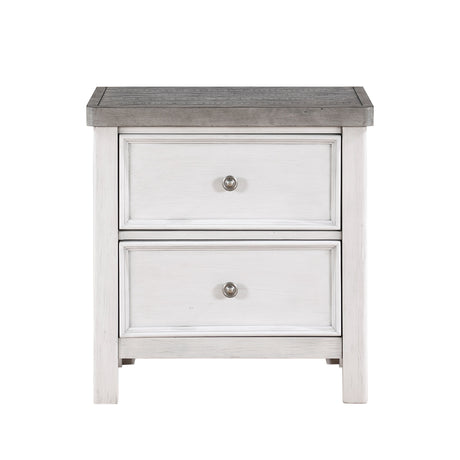 Ambrose Antique White/Gray Storage Platform Bedroom Set by Homelegance at Eve Furniture