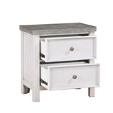 Ambrose Antique White/Gray Storage Platform Bedroom Set by Homelegance at Eve Furniture