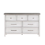 Ambrose Antique White/Gray Storage Platform Bedroom Set by Homelegance at Eve Furniture