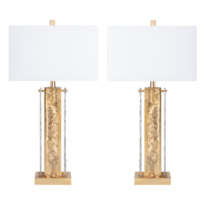 Ambrose Gold Table Lamp (Set of 2) by Crestview at Eve Furniture
