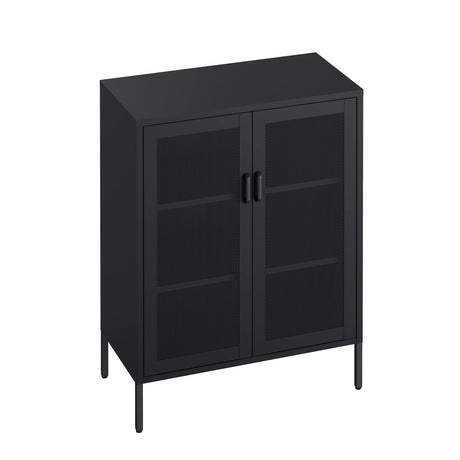 Amelia 31.5" Accent Cabinet in Black by Manhattan Comfort at Eve Furniture