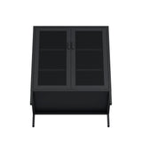 Amelia 31.5" Accent Cabinet in Black by Manhattan Comfort at Eve Furniture