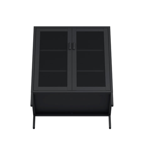 Amelia 31.5" Accent Cabinet in Black by Manhattan Comfort at Eve Furniture