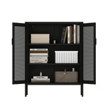 Amelia 31.5" Accent Cabinet in Black by Manhattan Comfort at Eve Furniture