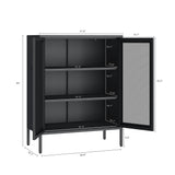 Amelia 31.5" Accent Cabinet in Black by Manhattan Comfort at Eve Furniture
