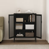 Amelia 31.5" Accent Cabinet in Black by Manhattan Comfort at Eve Furniture