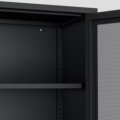 Amelia 31.5" Accent Cabinet in Black by Manhattan Comfort at Eve Furniture