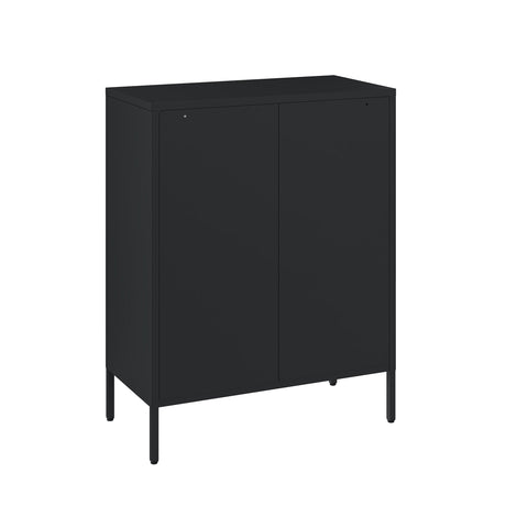 Amelia 31.5" Accent Cabinet in Black by Manhattan Comfort at Eve Furniture