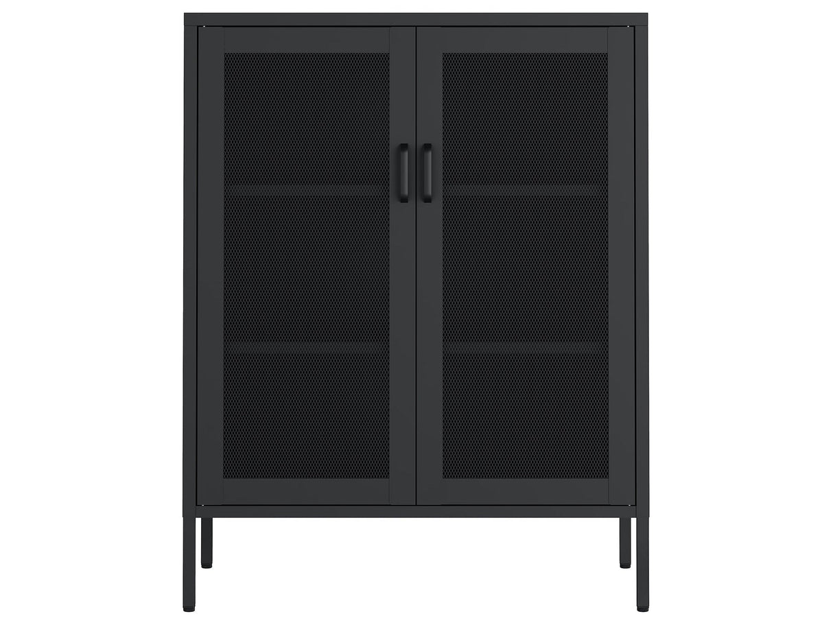 Amelia 31.5" Accent Cabinet in Black by Manhattan Comfort at Eve Furniture