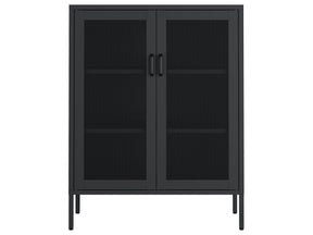 Amelia 31.5" Accent Cabinet in Black by Manhattan Comfort at Eve Furniture