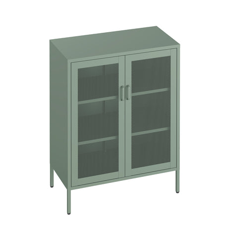 Amelia 31.5" Accent Cabinet in Green by Manhattan Comfort at Eve Furniture