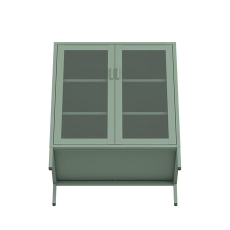 Amelia 31.5" Accent Cabinet in Green by Manhattan Comfort at Eve Furniture