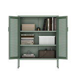Amelia 31.5" Accent Cabinet in Green by Manhattan Comfort at Eve Furniture