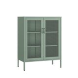 Amelia 31.5" Accent Cabinet in Green by Manhattan Comfort at Eve Furniture
