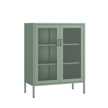 Amelia 31.5" Accent Cabinet in Green by Manhattan Comfort at Eve Furniture