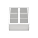 Amelia 31.5" Accent Cabinet in White by Manhattan Comfort at Eve Furniture